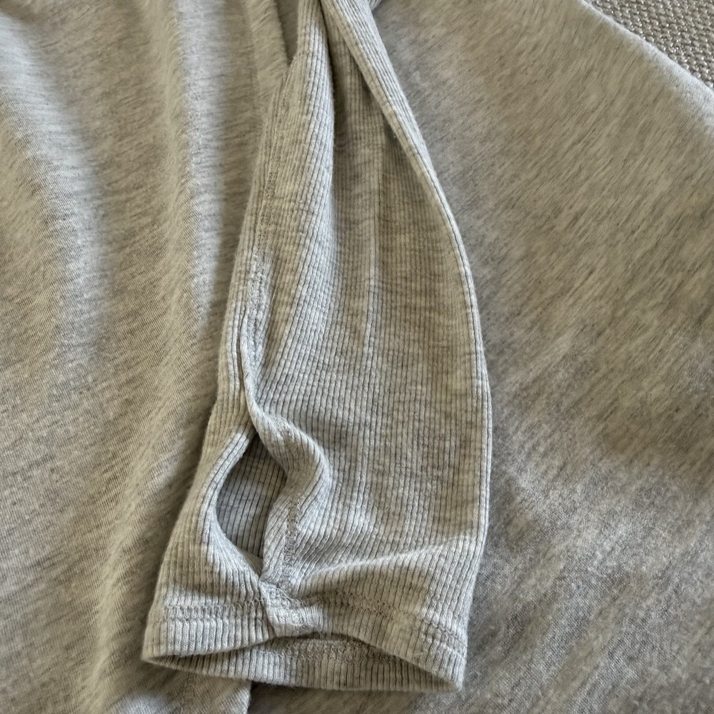 Athleta Hoodie Womens Large Gray Wrap Front Cowl Neck Lightweight Modal Knit - Picture 11 of 13